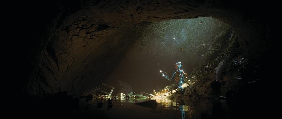 The art of Cornelius Dämmrich; a robot in a cave
