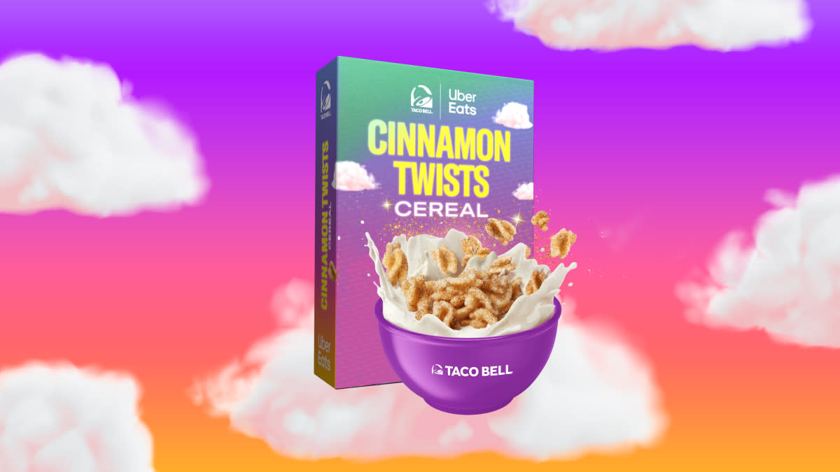 Cinnamon Twists Cereal<p>Taco Bell/Uber Eats</p>