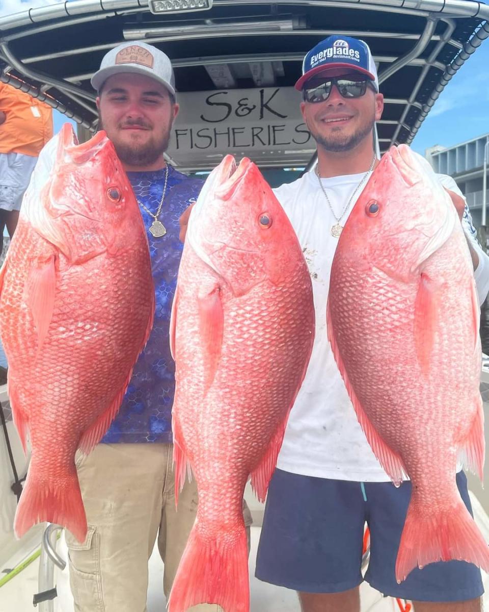 S & K Fishing Charters caught their limit of red snapper July 14, 2023 off Fort Pierce.