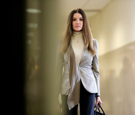 Former model Janice Dickinson returns to the courtroom during the lunch break in the sexual assault trial sentencing hearing for entertainer Bill Cosby at the Montgomery County Courthouse in Norristown, Pennsylvania, U.S. September 24, 2018. David Maialetti/Pool via REUTERS