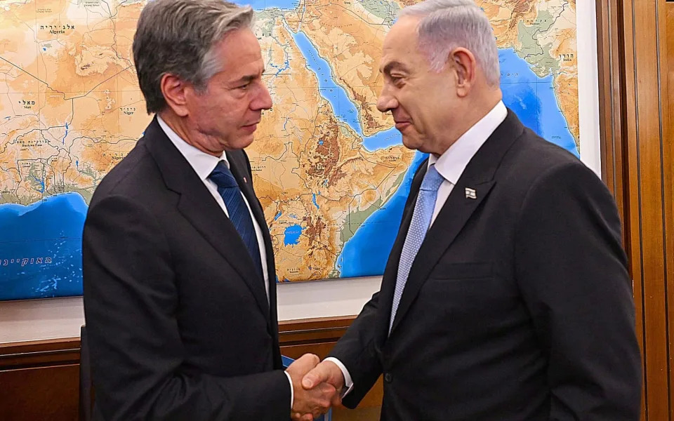 Antony Blinken meets with Benjamin Netanyahu in Jerusalem