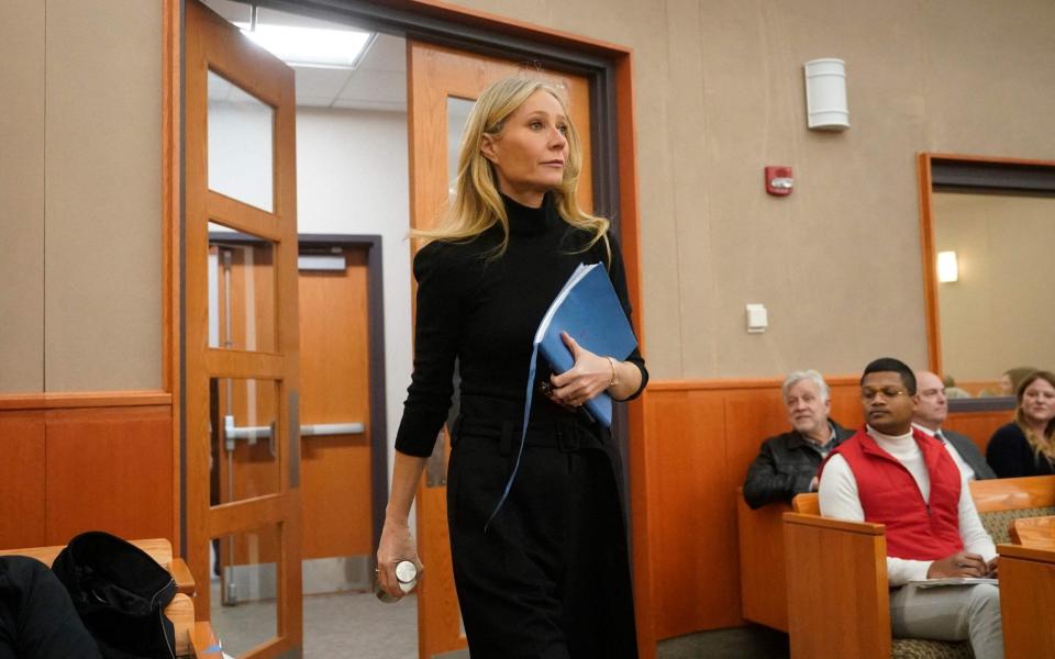 Gwyneth looked stylish throughout the trial - RICK BOWMER/POOL/AFP via Getty Images