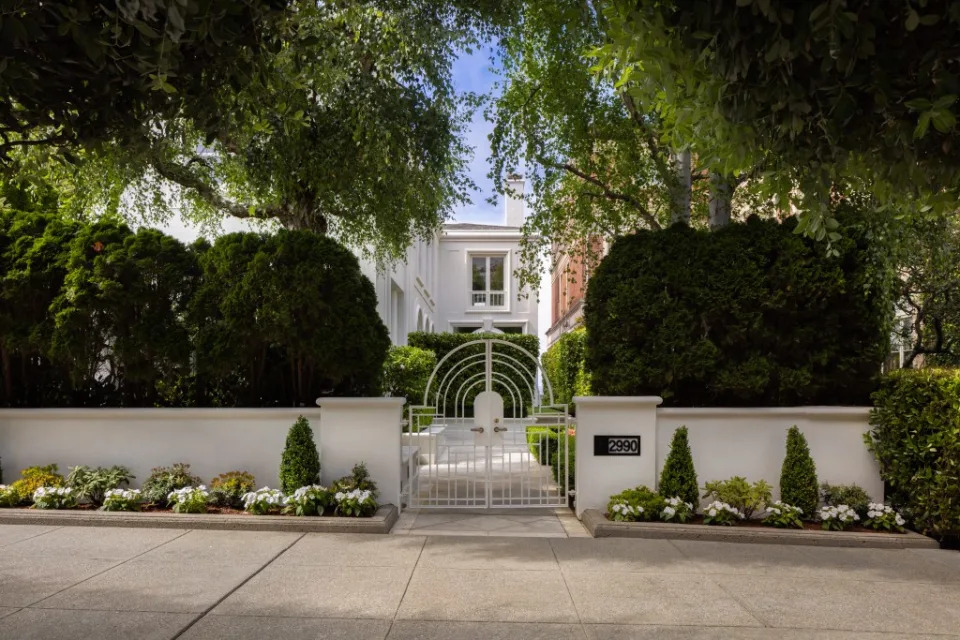 A gate leading to the home from the street. Jacob Elliott for Sotheby's International Realty