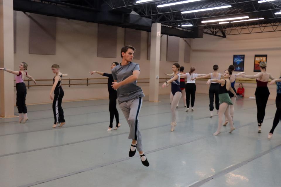 The cast of Lone Star Ballet's "The Nutcracker" rehearses for the upcoming performances, Dec. 9 -11 at the Amarillo Civic Center Auditorium.