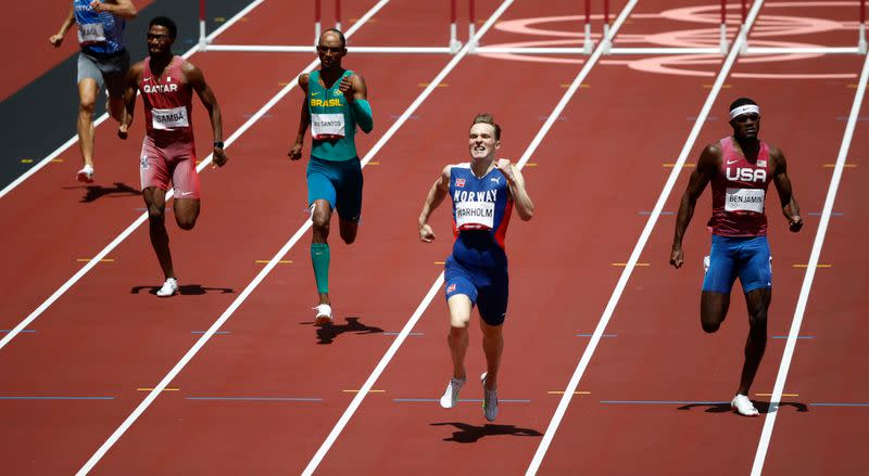 Athletics - Men's 400m Hurdles - Final