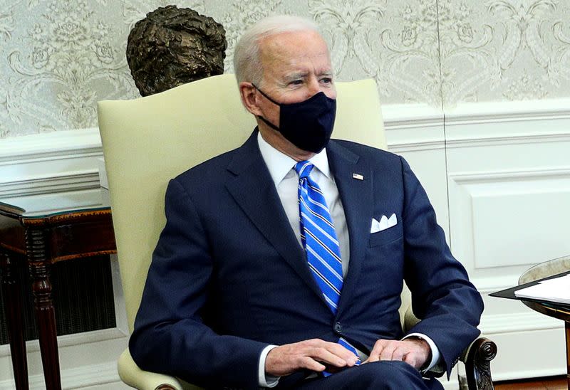 FILE PHOTO: U.S. President Joe Biden hosts meeting on infrastructure with members of Congress at the White House in Washington