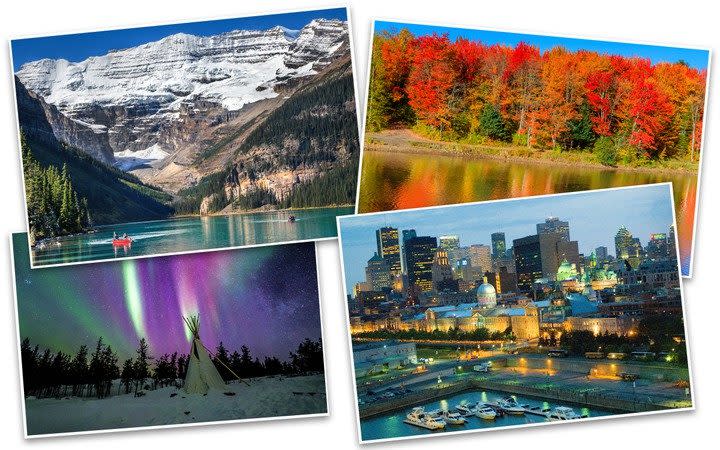 Montage of Canada's travel highlights - Getty