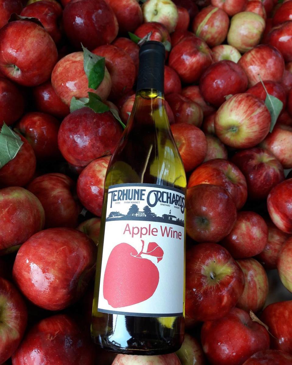 Terhune Orchards not only grows its own apples, it makes them into cider, then wine.