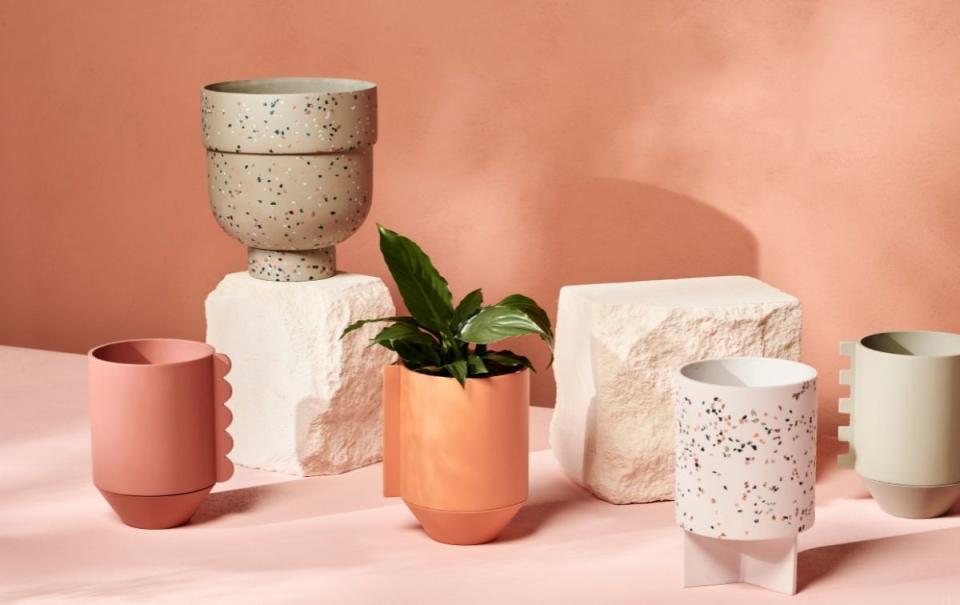 Capra plant pots from Bunnings