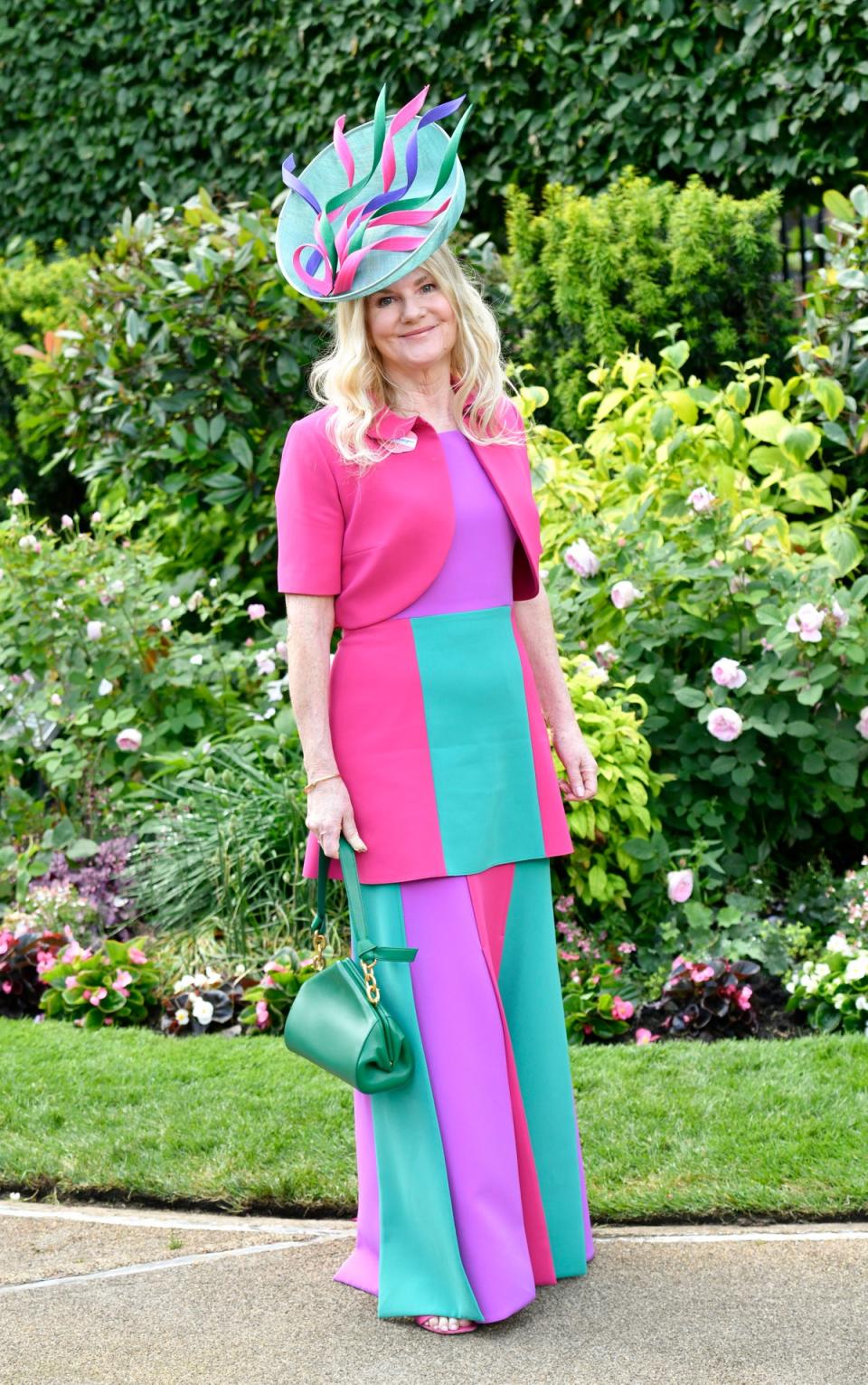 A racegoer attends day two of Royal Ascot 2023 at Ascot Racecourse on June 21, 2023 (Getty Images for Royal Ascot)