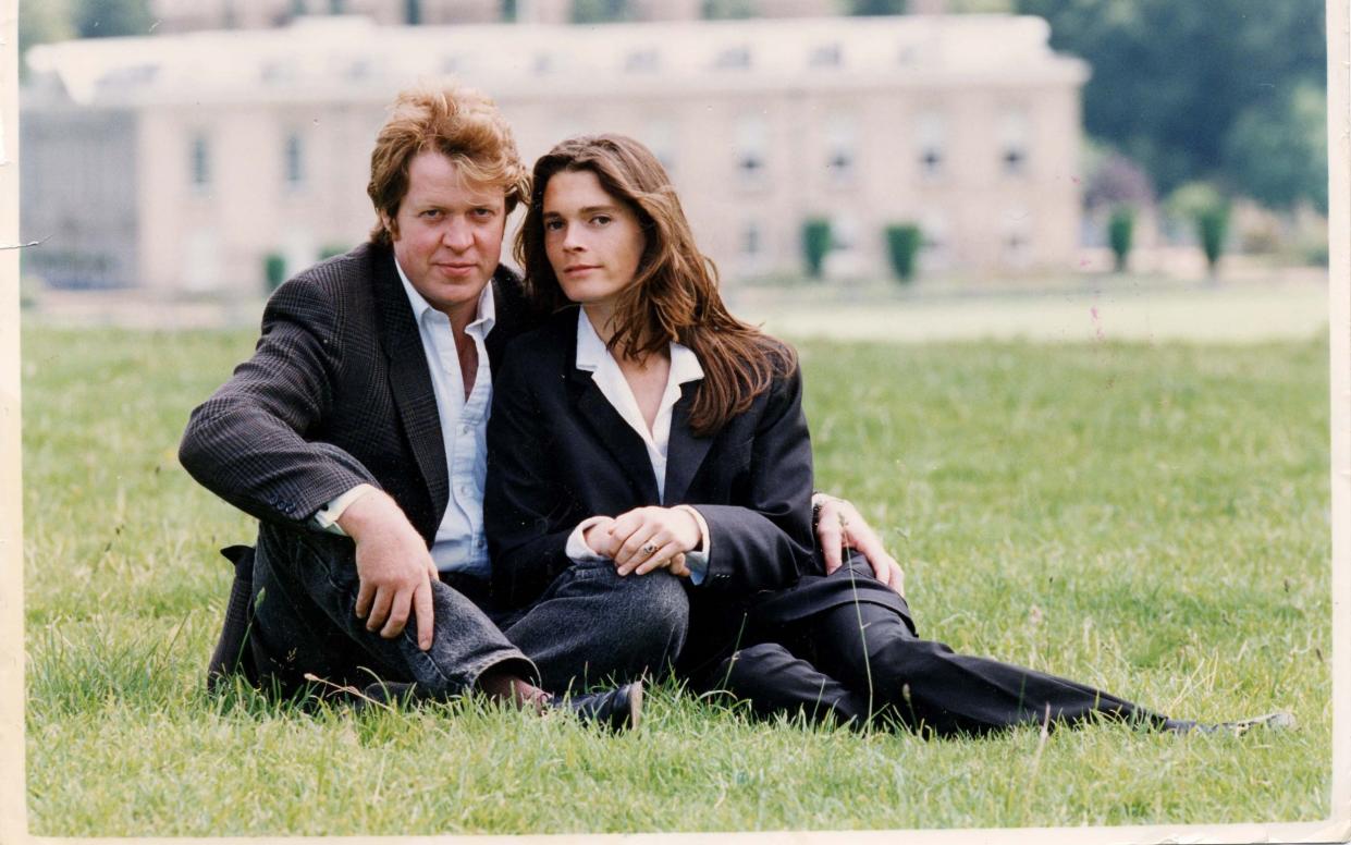 Earl Spencer with his wife Victoria