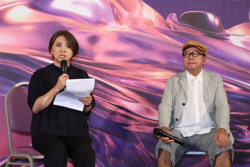 台北電影節總監李亞梅（左）和評審團主席陳果公布評選過程。（圖／記者鄭孟晃攝影）