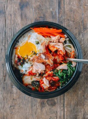 Salmon Bibimbap Korean Rice Bowl