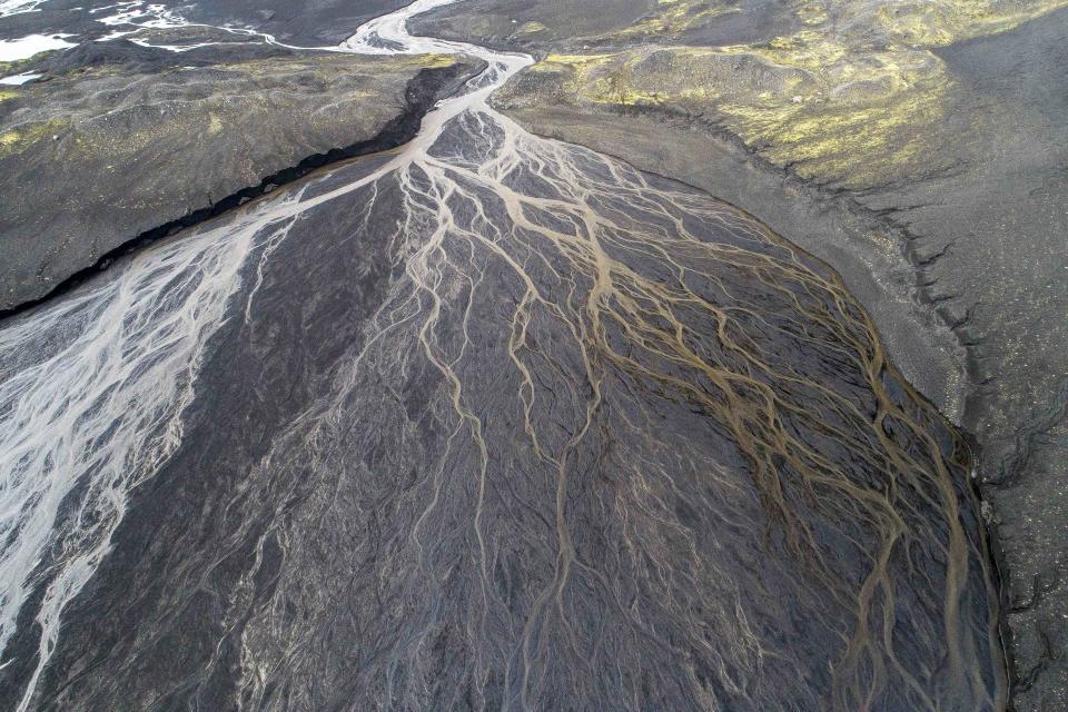 Iceland viewed from above