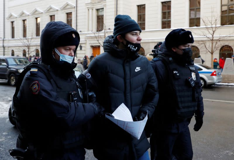 Russian court considers the closure of the International Memorial human rights group in Moscow