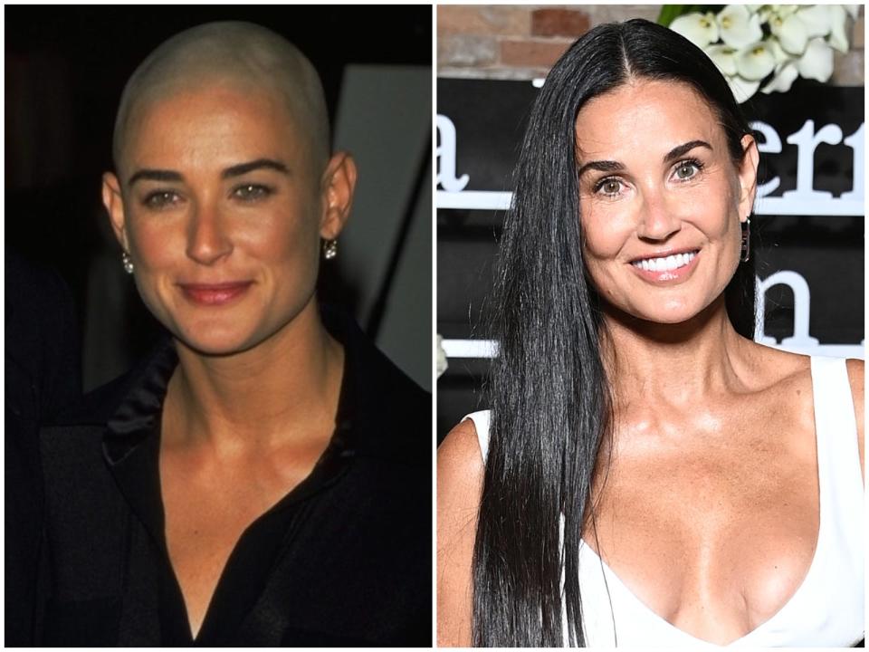 demi moore shaved head