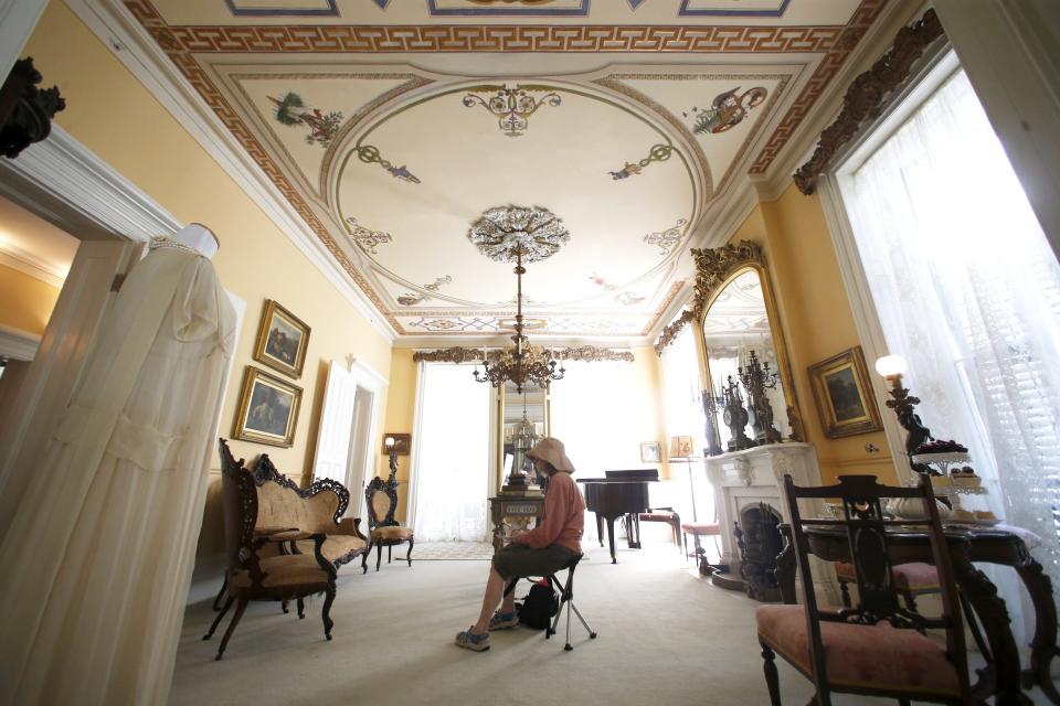 Inside the main house at the Goodwood Museum and Gardens.