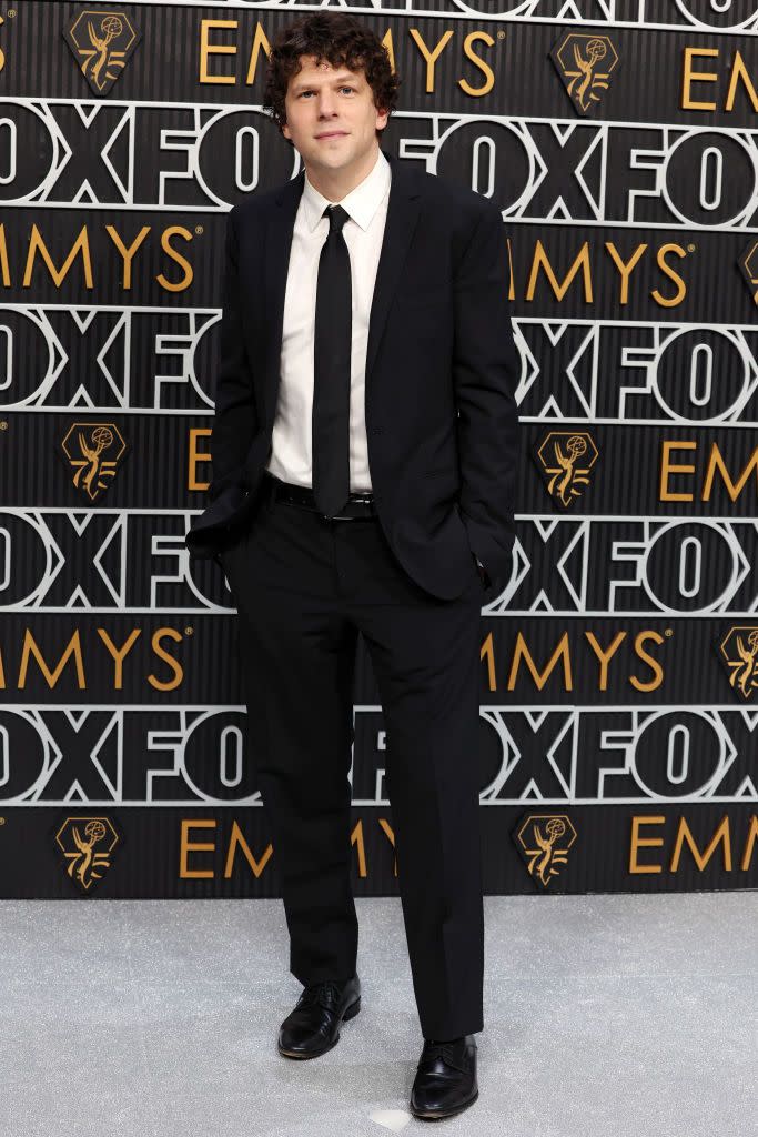 jesse eisenberg at 75th primetime emmy awards