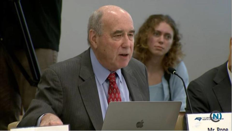 UNC System Board of Governors member Art Pope argues campus safety departments should be funded by the institutions, not student fees.