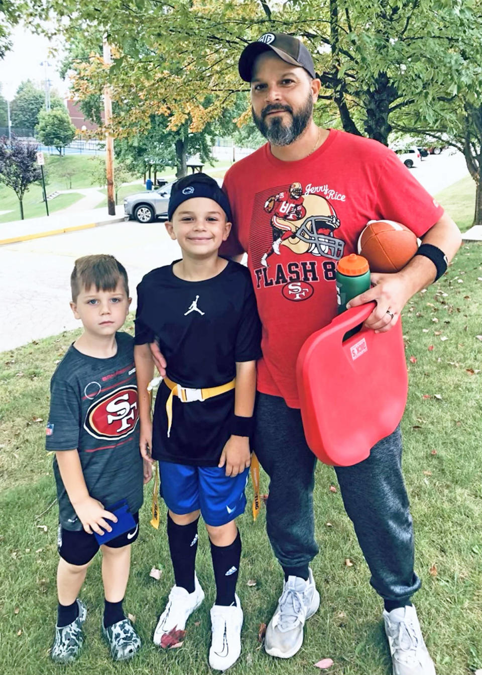 Being active as a mailman and father helped Len Barchanowicz recover from surgery to have his thymoma removed. (Courtesy The Barchanowicz family.)