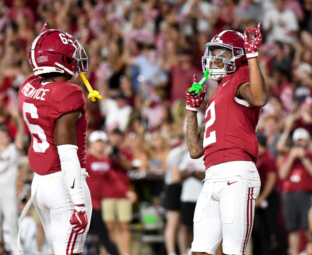 Watch Alabama football freshman WR Ryan Williams torch Wisconsin for TD