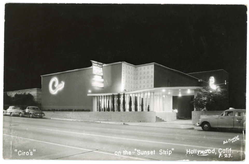 Ciro’s nightclub on the Sunset Strip later became the Comedy Store.