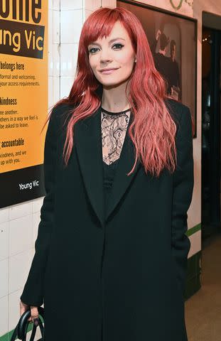 <p>Alan Chapman/Dave Benett/Getty</p> Lily Allen attends the press night after party for "The Homecoming" at The Young Vic on December 5, 2023 in London