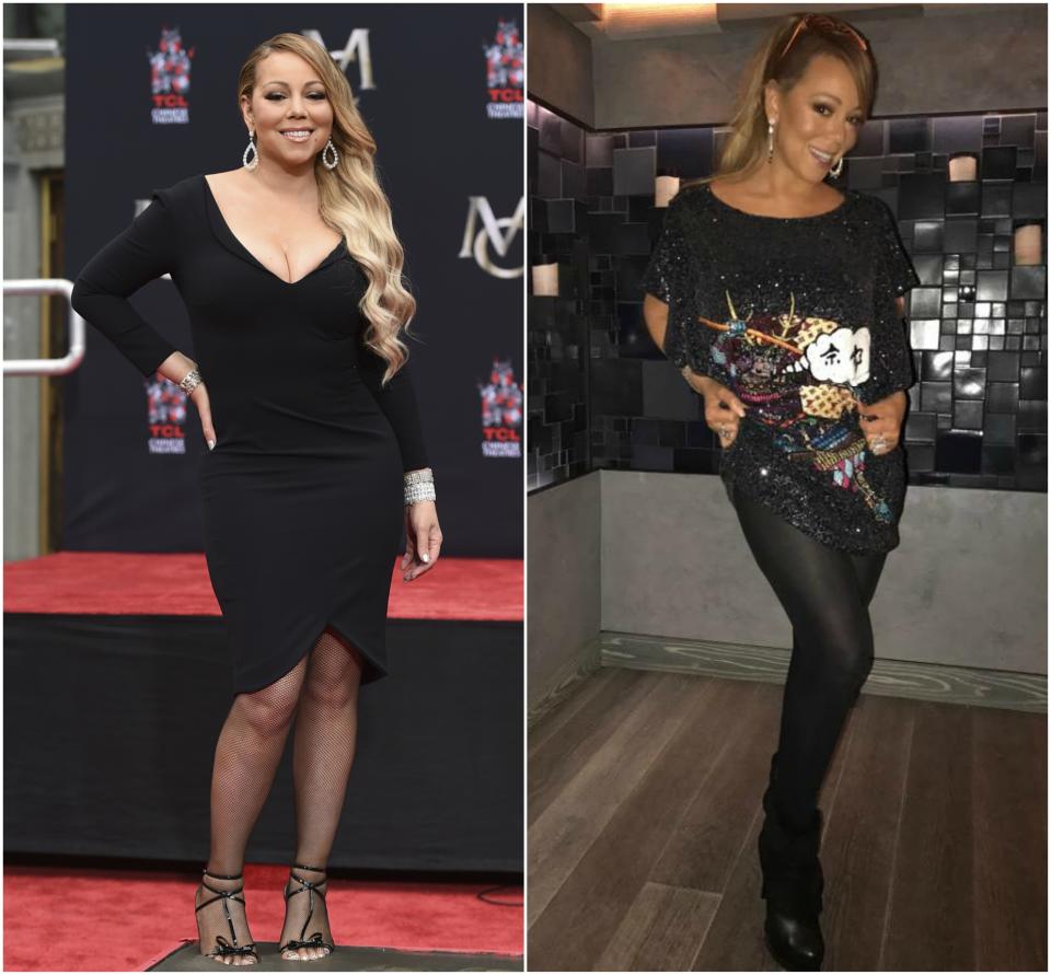 <p>Así es la nueva Mariah Carey. La diva de 47 años sorprendió recientemente a sus seguidores en Instagram con una figura mucho más estilizada de la que le habíamos visto en los últimos tiempos. Su pérdida de peso ha sido espectacular. (Foto: Jordan Strauss / Invision / AP / Instagram / <a rel="nofollow noopener" href="http://www.instagram.com/mariahcarey/" target="_blank" data-ylk="slk:@mariahcarey;elm:context_link;itc:0;sec:content-canvas" class="link ">@mariahcarey</a>). </p>