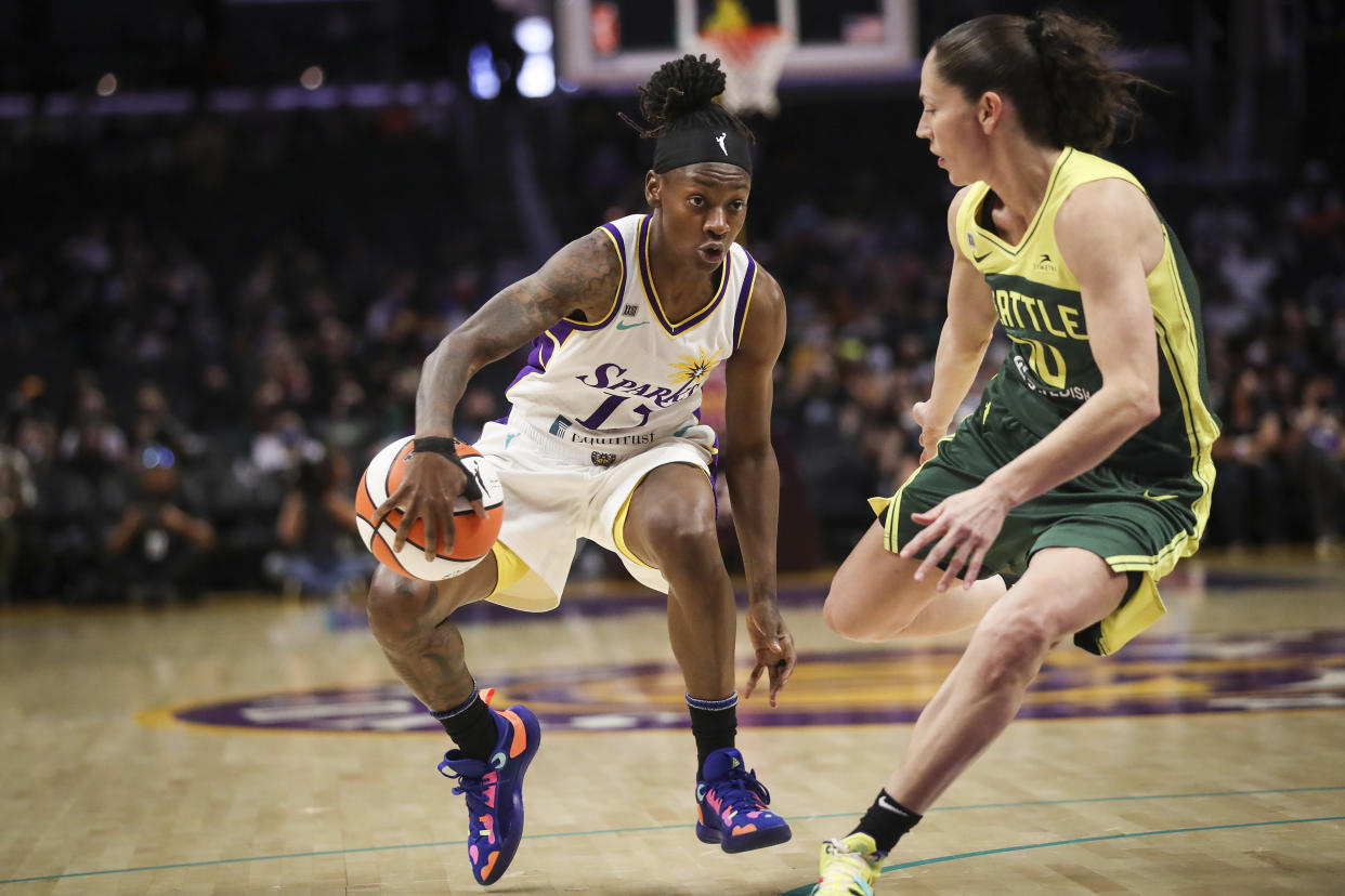 Erica Wheeler and Sue Bird 