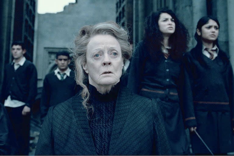 Maggie Smith interpretó a Minerva McGonagall en las películas de Harry Potter 