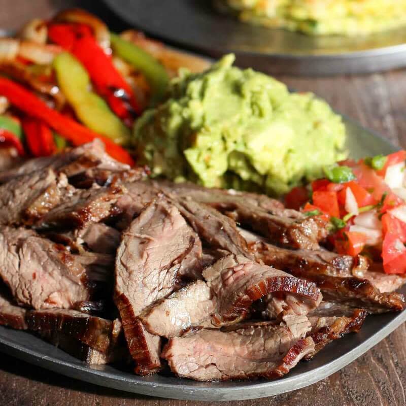 <p>Low Carb Maven</p><p>An authentic Texas marinade makes these beef fajitas easy and absolutely delicious. </p><p><strong>Get the recipe: <a href="https://www.lowcarbmaven.com/traditional-beef-fajitas/" rel="nofollow noopener" target="_blank" data-ylk="slk:Beef Fajitas;elm:context_link;itc:0;sec:content-canvas" class="link ">Beef Fajitas</a></strong></p>