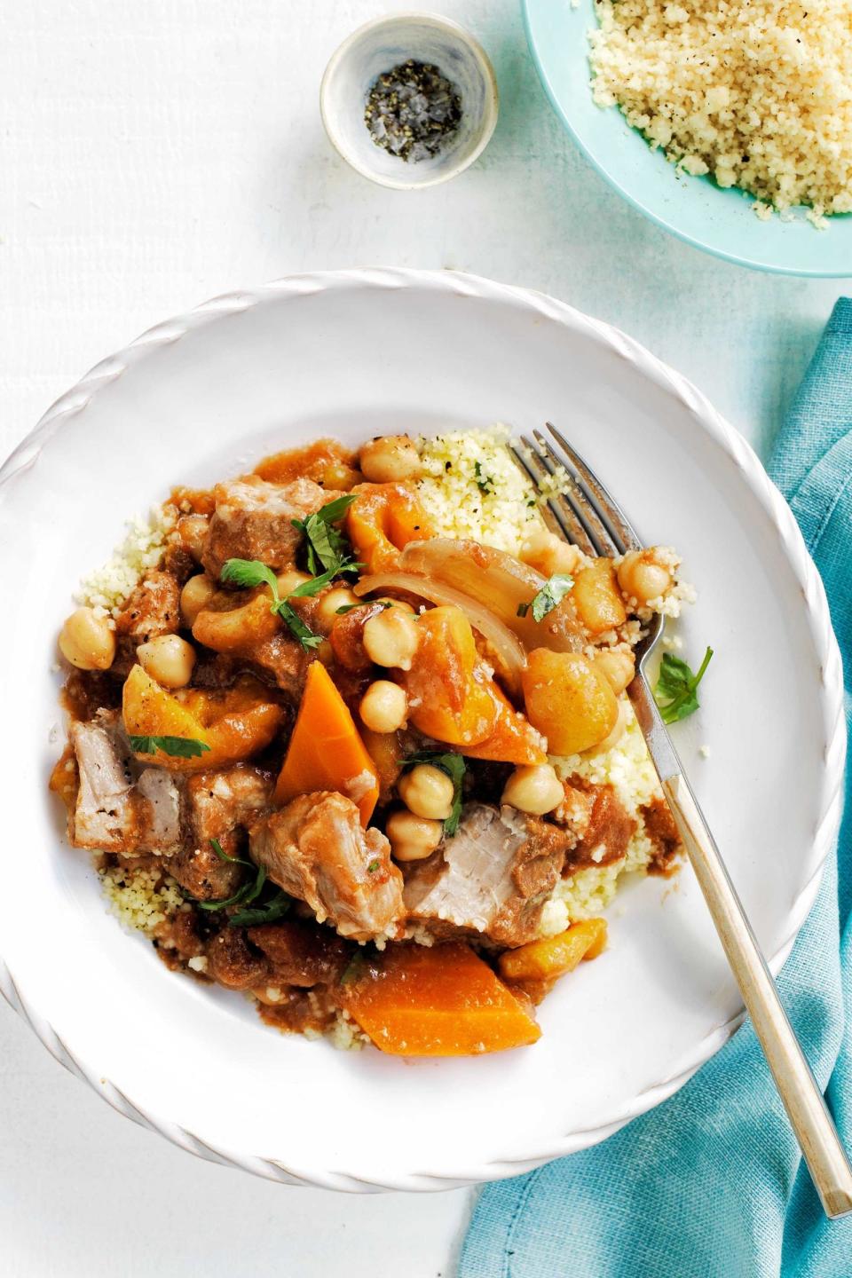 Pork, Carrot and Chickpea Stew