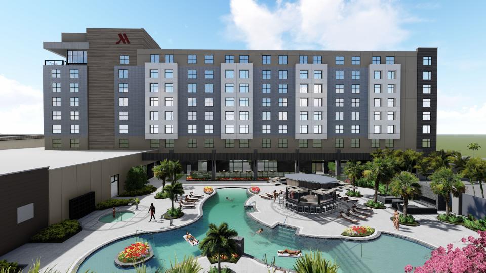 Ongoing construction of a full-service Marriott hotel that will be attached to the Bradenton Area Convention Center is expected to be completed by the end of 2023, and officials expect doors to open to the public as early as January 2024.