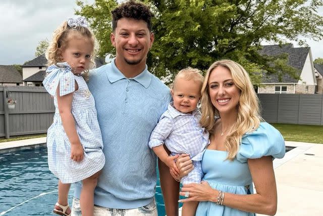 <p>Brittany Mahomes/Instagram</p> Mahomes Easter 2024 family photo