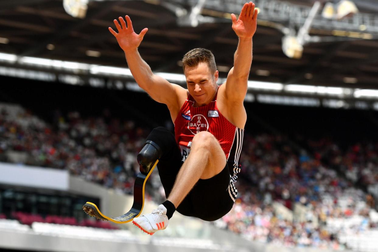 Long goal: Markus Rehm would love to jump in the Olympics, even if he could not win a medal: Getty Images