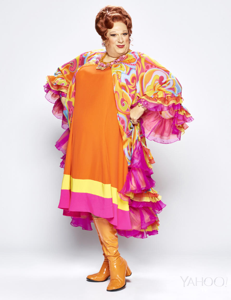 <p>Harvey Fierstein reprises his Broadway role as Edna Turnblad, Tracy’s overweight and agoraphobic mother. She is ashamed of her appearance but learns to embrace being big and beautiful. <br><br>(Photo: Brian Bowen Smith/NBC) </p>