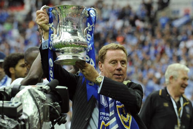 Harry Redknapp lifts the FA Cup with Portsmouth