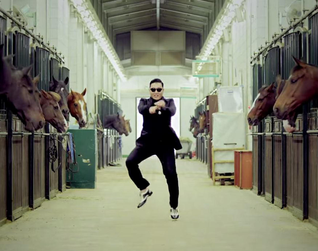 Psy dances in his hit music video 'Gangnam Style': YouTube