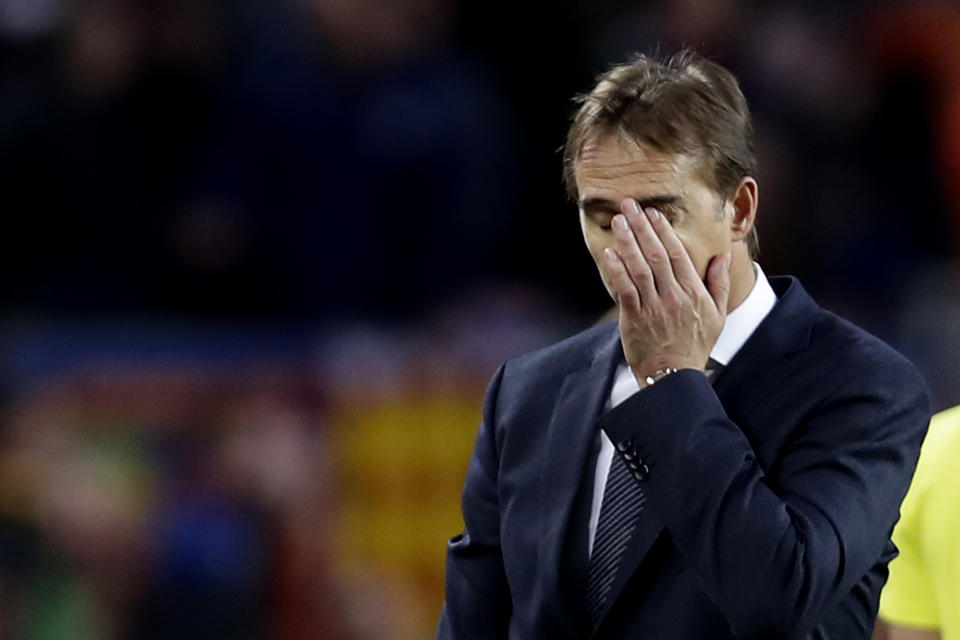 Julen Lopetegui failed to give Real Madrid the kind of new look it desperately needs. (AP)