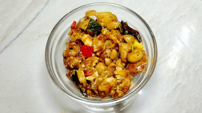 Kung Pao Chicken in a bowl
