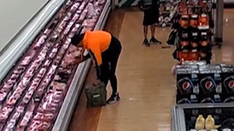 New technology targets serial shoplifters, as research shows an 85 per cent increase in supermarket meat theft. Picture: A Current Affair/ Nine
