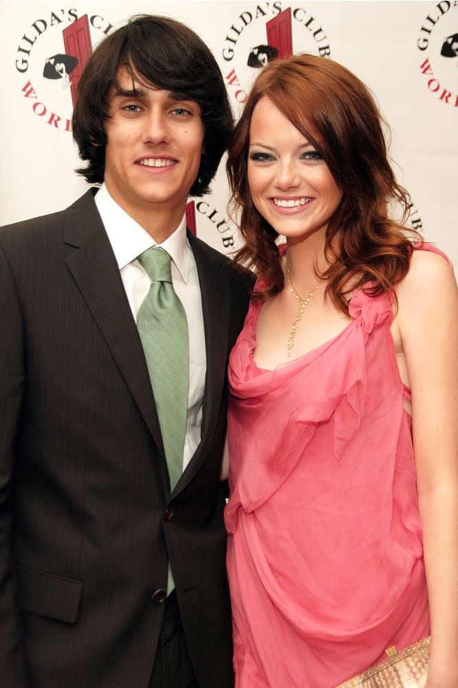 Teddy Geiger and Emma Stone in 2008 | Gary Gershoff/WireImage