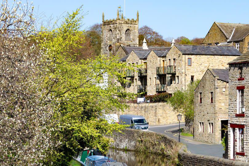 An idyllic image of Skipton, known for its picturesque canals lined with traditional longboats -Credit:Getty