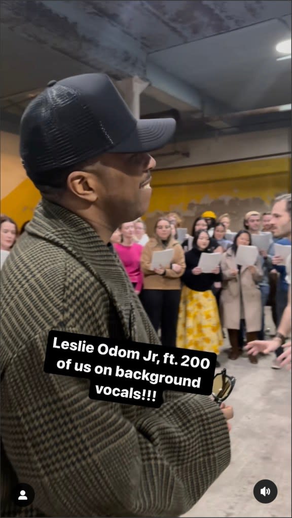 Leslie Odom Jr. led a singalong to his song, “Loved.” Gaia Music Collective/ Matt Goldstein