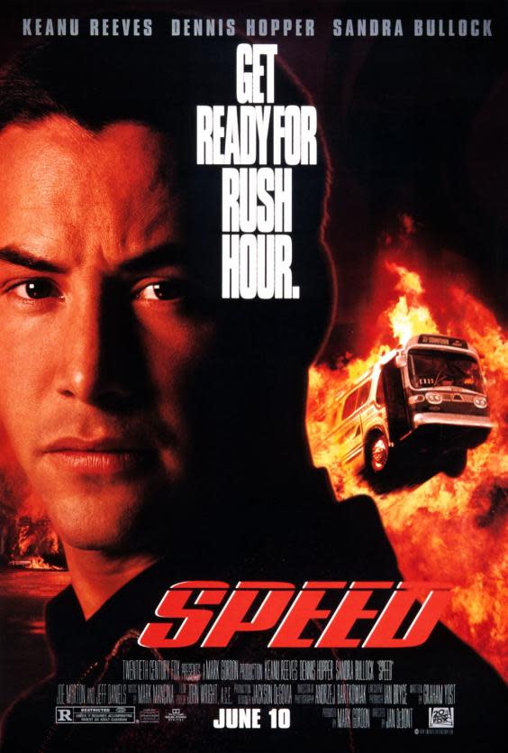 Keanu Reeves on the poster for ‘Speed’ (20th Century Fox)