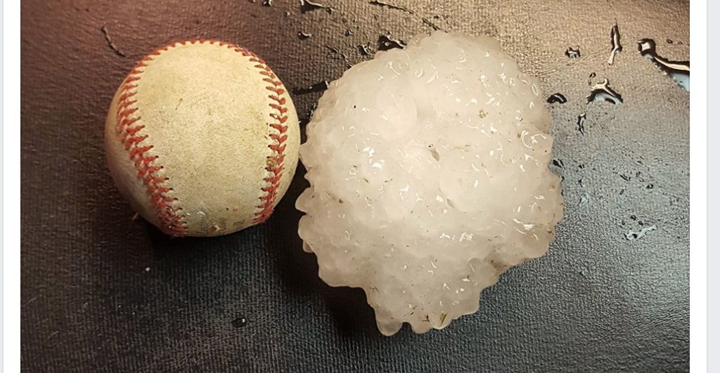 BaseballSized Hail Batters Adrian, Missouri