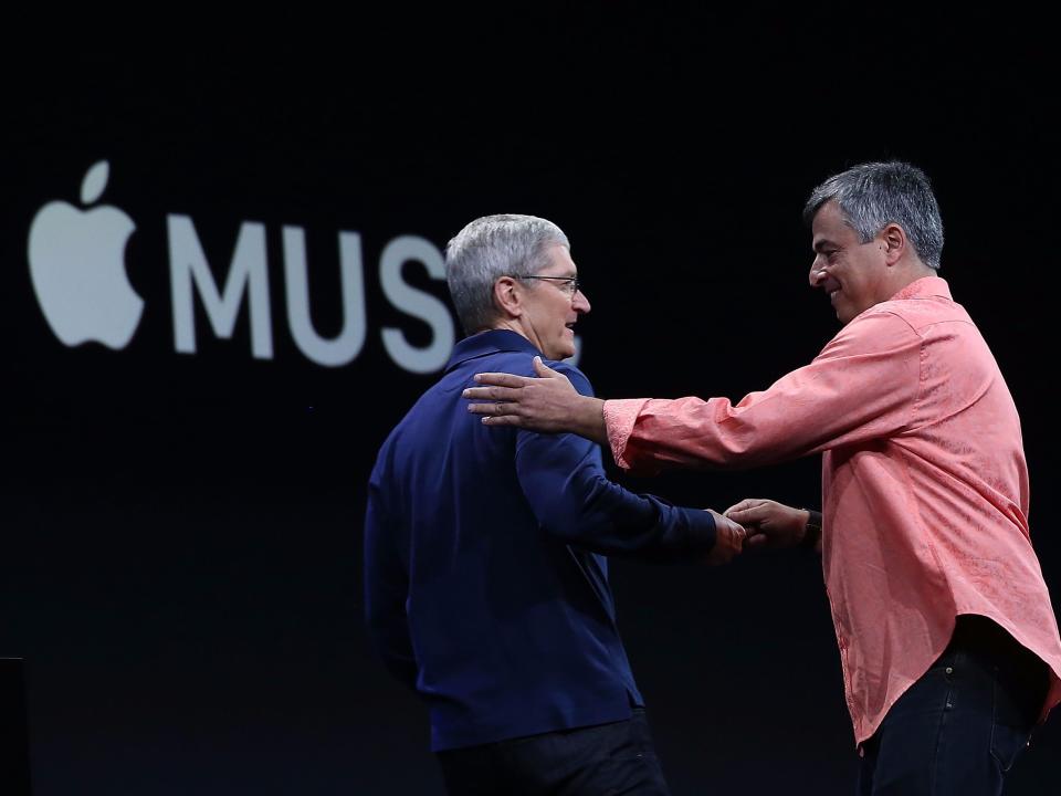 Apple CEO Tim Cook and Eddy Cue
