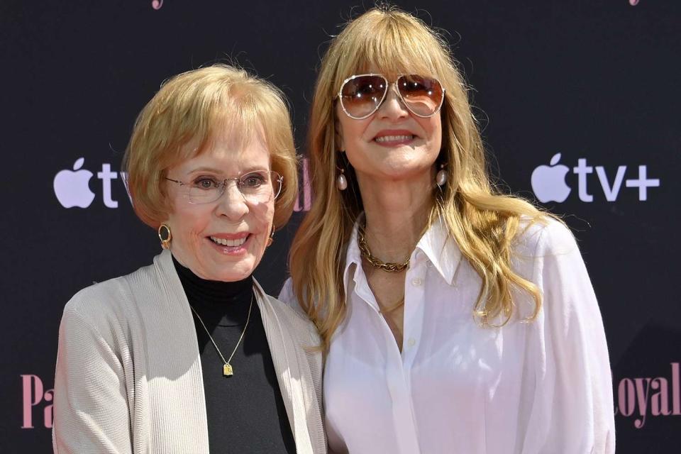 <p>Jim Ruymen/UPI/Shutterstock</p> Carol Burnett (left) and Laura Dern