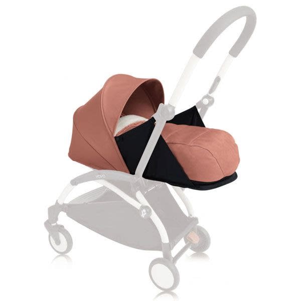 This BabyZen stroller now comes with a newborn nest pack, which allows your stroller to be used from newborn, by attaching the cozy cocoon to the chassis. Photo: BabyZen