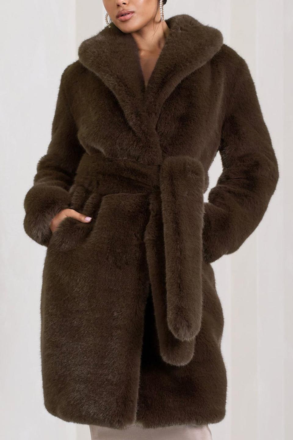 <p><a href="https://go.redirectingat.com?id=74968X1596630&url=https%3A%2F%2Fclubllondon.us%2Fproducts%2Fslopeside-brown-long-belted-faux-fur-coat-cl129537022&sref=https%3A%2F%2Fwww.elle.com%2Ffashion%2Fshopping%2Fg46907891%2Fbest-faux-fur-coats-women%2F" rel="nofollow noopener" target="_blank" data-ylk="slk:Shop Now;elm:context_link;itc:0;sec:content-canvas" class="link ">Shop Now</a></p><p>Slopeside Long Belted Faux Fur Coat</p><p>clubllondon.us</p><p>$270.00</p>